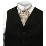 (disco)-Satin Puff Tie - Brown Arlington