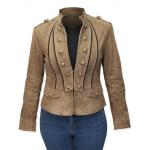 (disco)-Valkyrie Leather Coat - Brown