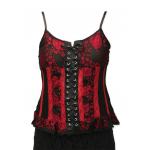 (disco)-Luella Lace Up Camisole - Red