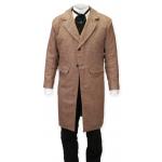 (disco)-Brown Wool Tweed Frock Coat
