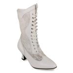 (disco)-Vesper Granny Boot - White