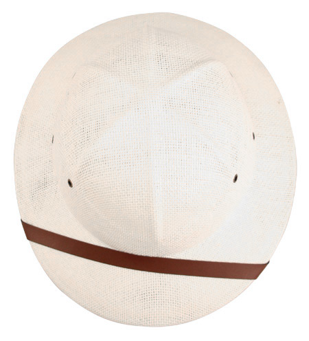 Straw Safari Helmet - White [003219] 