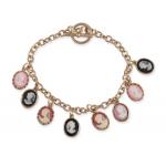 (disco)-Cameo Charm Bracelet