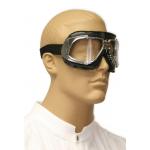 (disco)-RAF Style Barnstormer Flying Goggles - Clear Lens