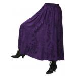  Victorian,Steampunk, Ladies Skirts Purple Synthetic Floral Work Skirts,Dress Skirts |Antique, Vintage, Old Fashioned, Wedding, Theatrical, Reenacting Costume |