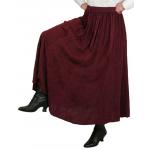 Victorian,Steampunk,Edwardian Ladies Skirts Burgundy,Red Synthetic Floral Work Skirts,Dress Skirts |Antique, Vintage, Old Fashioned, Wedding, Theatrical, Reenacting Costume |