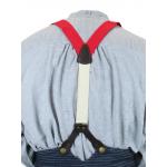 Stagecoach Y-Back Suspenders - Red Canvas