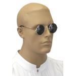 (disco)-Smoke Tinted Spectacles - Silver Frames