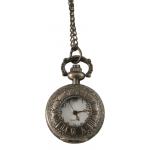 (disco)-Ladies Watch Pendant - Inscribed Numerals- Pewter