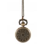 (disco)-Ladies Watch Pendant - Antique Brass Greek Medallion