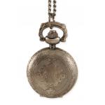 (disco)-Ladies Watch Pendant - Antique Silver Shield Design