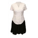 (disco)-Naomi Embroidered Blouse - White