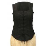 (disco)-Catarina Ruched Cotton Tank - Black