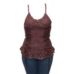 (disco)-Roxanne Camisole - Mauve and Brass