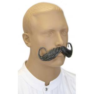  Victorian,Old West,Steampunk,Edwardian Mens Mustaches Gray Natural Mustaches |Antique, Vintage, Old Fashioned, Wedding, Theatrical, Reenacting Costume | Adventurer,Gifts for Him