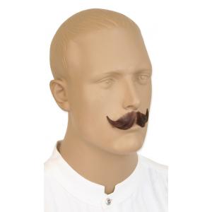  Victorian,Old West,Steampunk,Edwardian Mens Mustaches Brown Natural Mustaches |Antique, Vintage, Old Fashioned, Wedding, Theatrical, Reenacting Costume |
