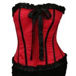 (disco)-Katya Fashion Corset - Red Twill