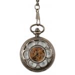 (disco)-Mechanical Pocket Watch - Pewter Sprockets