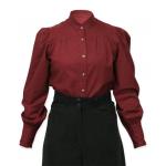(disco)-Claret Blouse - Burgundy