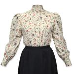 (disco)-Petunia Floral Blouse