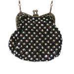 (disco)-Sequin Purse - Black