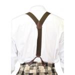 (disco)-Brown TERRY Elastic Y-Back Braces