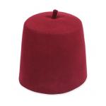 (disco)-Fez - Burgundy Wool Felt