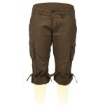 (disco)-Capri Pants - Brown