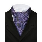 (disco)-Vivid Paisley Ascot - Purple