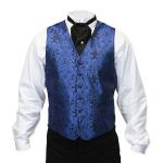 (disco)-Whipple Vest - Blue Paisley