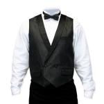 (disco)-Maximillian Formal Waistcoat - Black