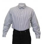 Coulter Shirt - Black and White Pinstripe