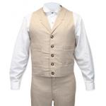 (disco)-Wooster Vest - Tan Plaid