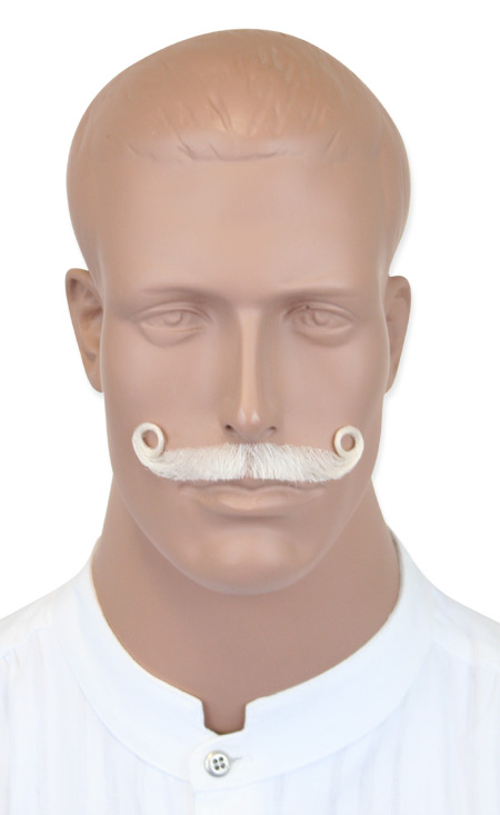 Ambassador Mustache - White