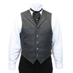 Burford Tweed Vest - Gray Herringbone