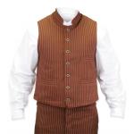 (disco)-Commander Vest - Tan/Navy Stripe