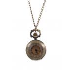 (disco)-Ladies Watch Pendant - Antique Gold w/ Bronze Tint Window