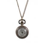 (disco)-Ladies Watch Pendant - Antique Gold Magnifier Window Design