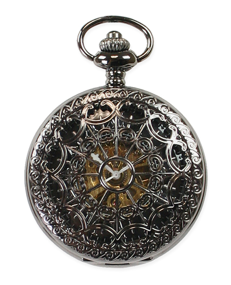 mens black pocket watch