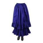 (disco)-Gwyneth Two Layer Bustle Skirt - Sapphire