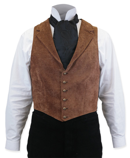 70s one size fits most Brown Velvet vest & bow tie vintage 