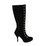 (disco)-Ringmaster Boots - Black Velvet