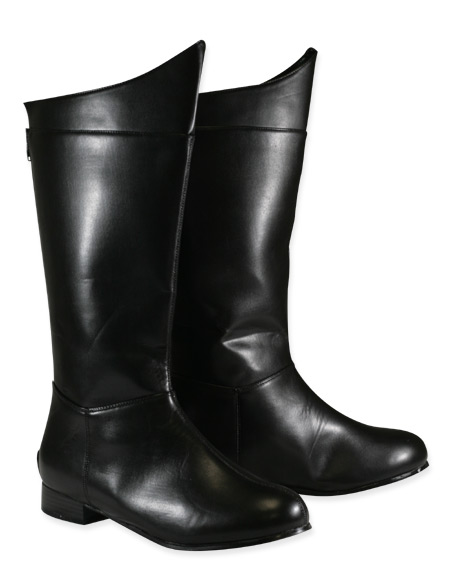 Contender Boots - Black Faux Leather