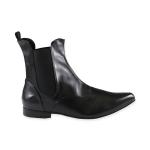 (disco)-Congress Gaiters - Black Faux Leather
