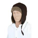 (disco)-Lined Faux Leather Aviator