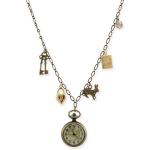 (disco)-Charm Necklace - Alice in Wonderland