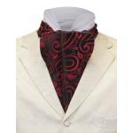 (disco)-Satin Ascot - Red Crypto Pattern