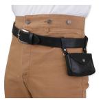 (disco)-Vanguard Leather Utility Belt - Black