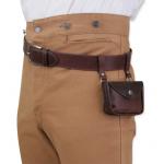 (disco)-Vanguard Leather Utility Belt - Brown