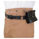 (disco)-Trekker Leather Utility Belt - Black
